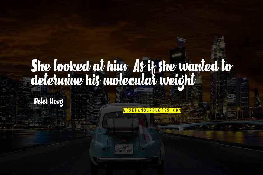 Coming Back After Injury Quotes By Peter Hoeg: She looked at him. As if she wanted