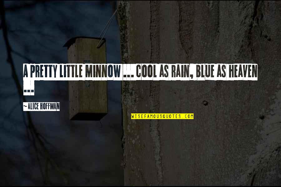 Commanding Your Morning Quotes By Alice Hoffman: A pretty little minnow ... cool as rain,