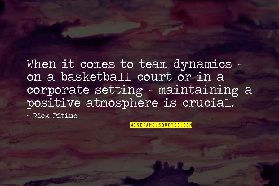 Commas To Set Off Quotes By Rick Pitino: When it comes to team dynamics - on