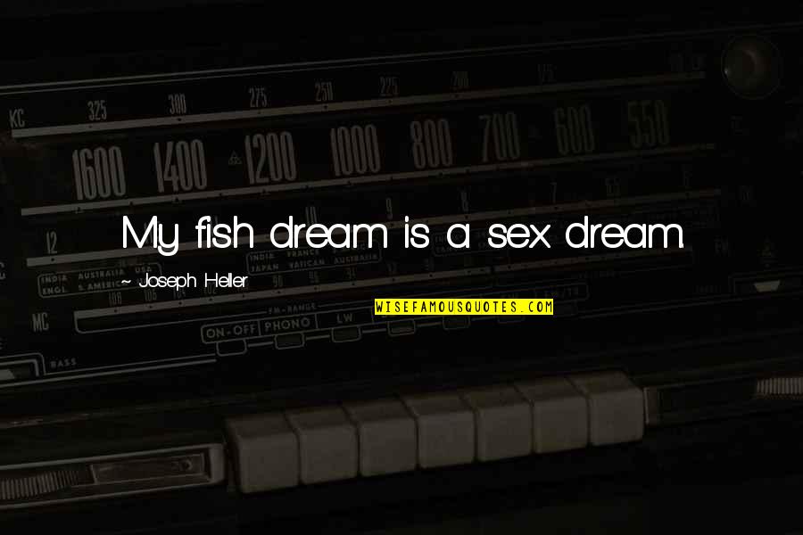 Commas With List Of Words In Quotes By Joseph Heller: My fish dream is a sex dream. Commas With List Of Words In Quotes By Joseph Heller: My fish dream is a sex dream.