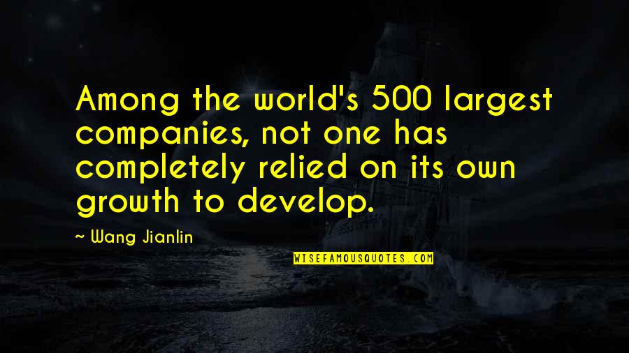 Commendable Job Quotes By Wang Jianlin: Among the world's 500 largest companies, not one