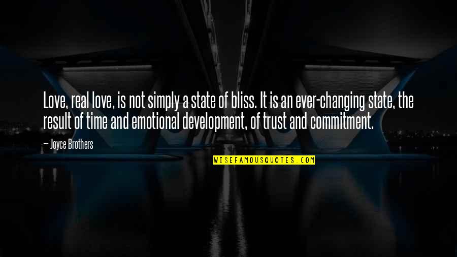 Commitment Love Quotes By Joyce Brothers: Love, real love, is not simply a state Commitment Love Quotes By Joyce Brothers: Love, real love, is not simply a state