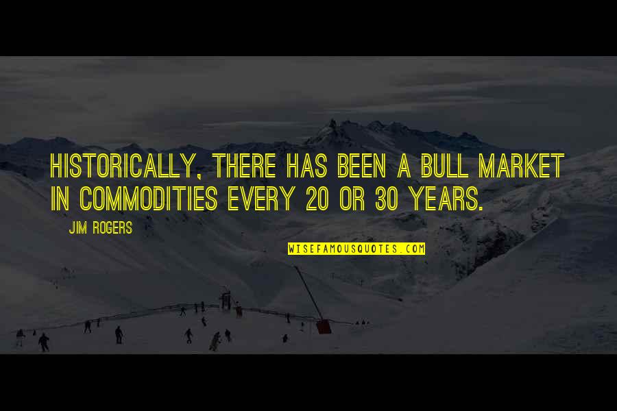 Commodities Market Quotes By Jim Rogers: Historically, there has been a bull market in