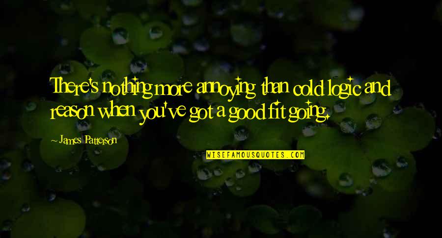 Common Man Andrew Quotes By James Patterson: There's nothing more annoying than cold logic and