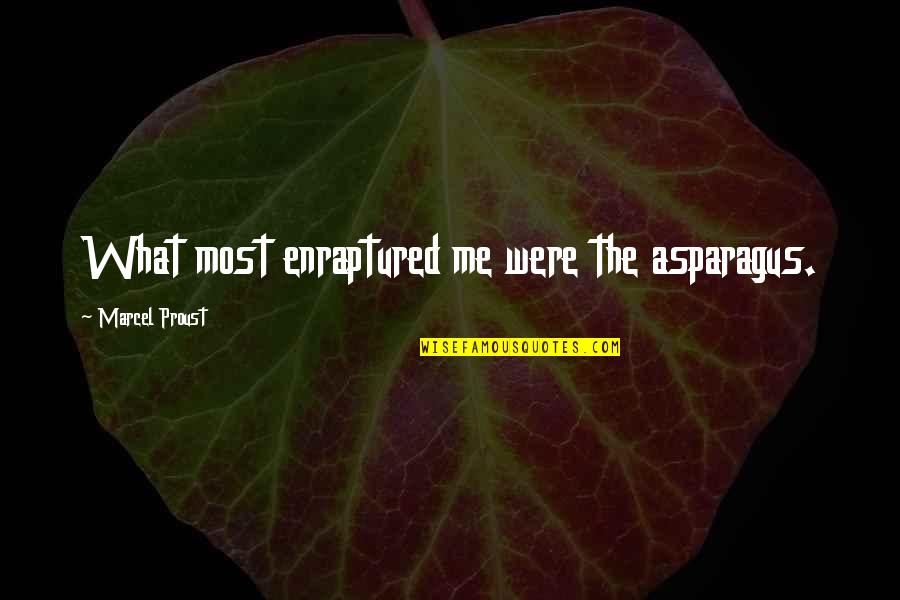 Communicating Love Quotes By Marcel Proust: What most enraptured me were the asparagus.