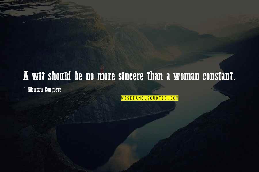 Communication And Relationship Quotes By William Congreve: A wit should be no more sincere than