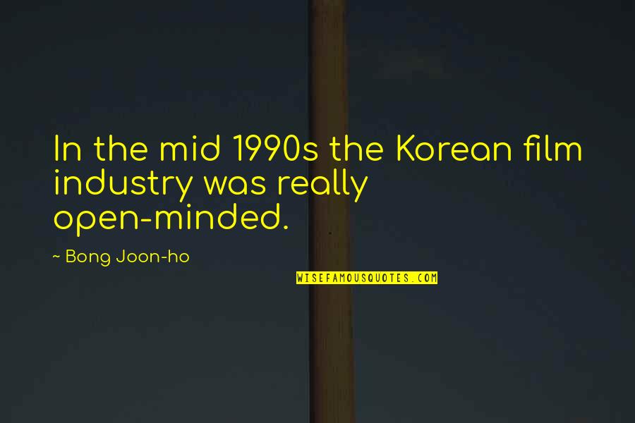 Communication Gap In Relationship Quotes By Bong Joon-ho: In the mid 1990s the Korean film industry