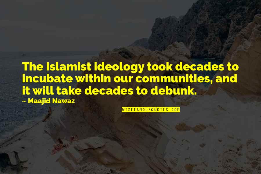 Communities To Quotes By Maajid Nawaz: The Islamist ideology took decades to incubate within