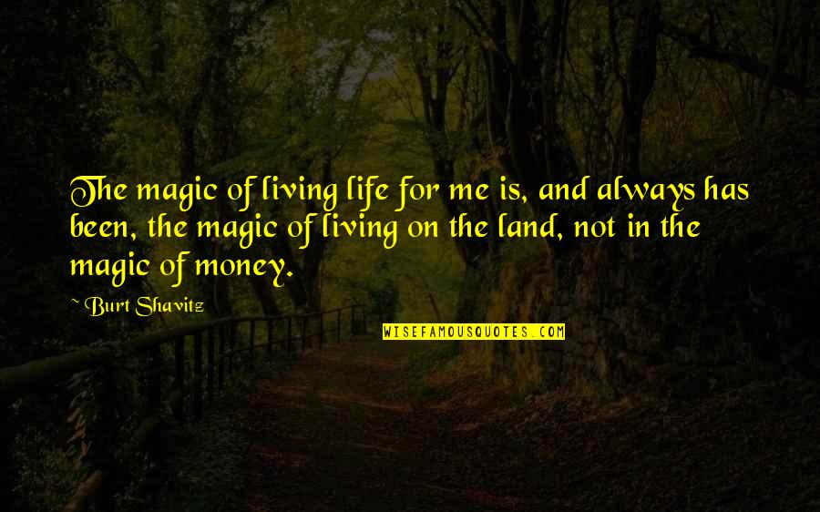 Community And Business Quotes By Burt Shavitz: The magic of living life for me is,
