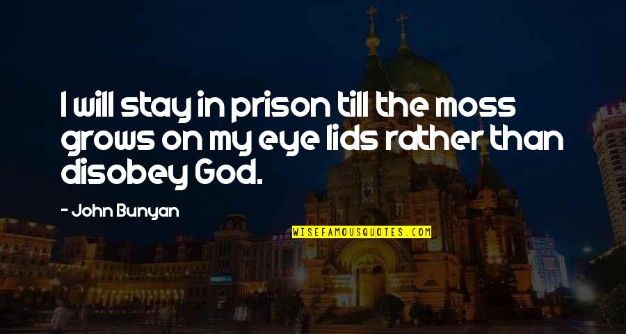 Community Health Assessments Quotes By John Bunyan: I will stay in prison till the moss