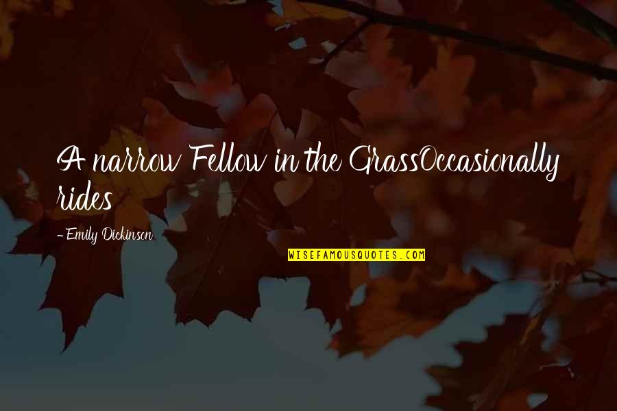 Community Season 1 Abed Quotes By Emily Dickinson: A narrow Fellow in the GrassOccasionally rides Community Season 1 Abed Quotes By Emily Dickinson: A narrow Fellow in the GrassOccasionally rides