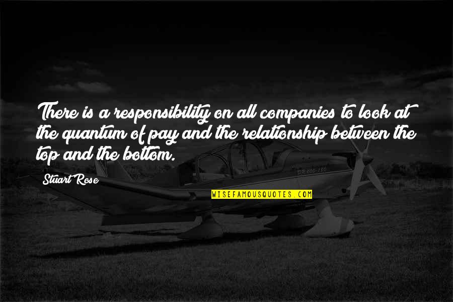 Companies Quotes By Stuart Rose: There is a responsibility on all companies to