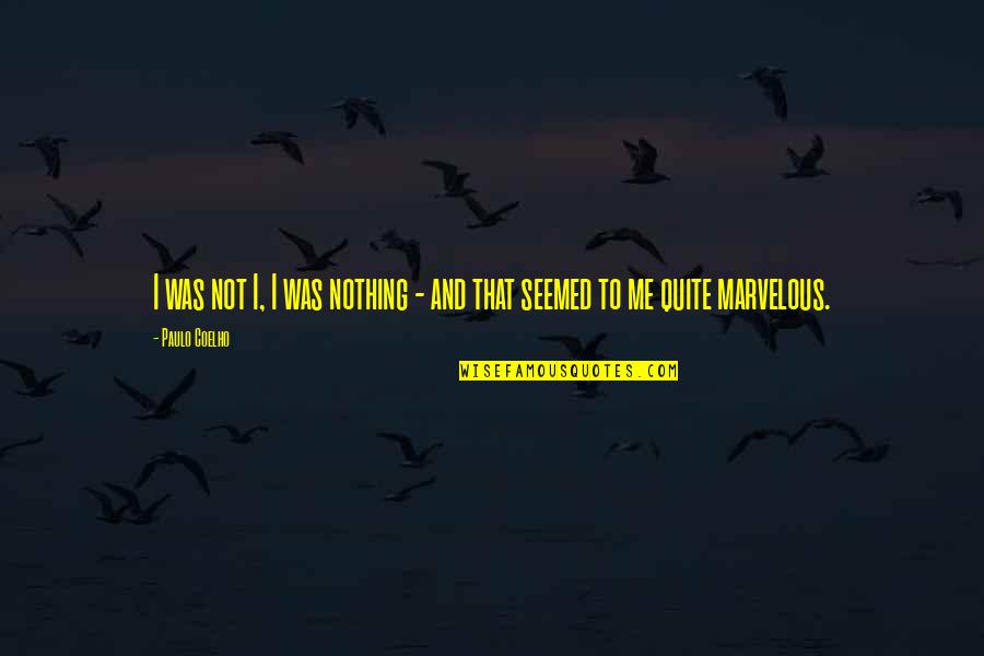 Companies With Famous Tagline Quotes By Paulo Coelho: I was not I, I was nothing -