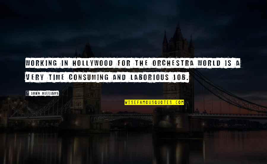 Comparaitre Quotes By John Williams: Working in Hollywood for the orchestra world is Comparaitre Quotes By John Williams: Working in Hollywood for the orchestra world is