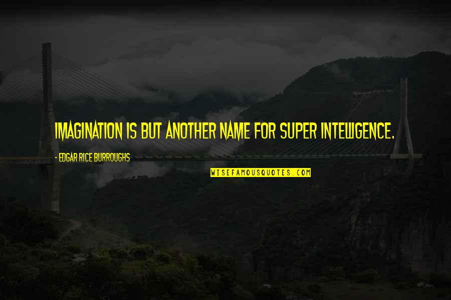 Comparative Life Insurance Quotes By Edgar Rice Burroughs: Imagination is but another name for super intelligence.