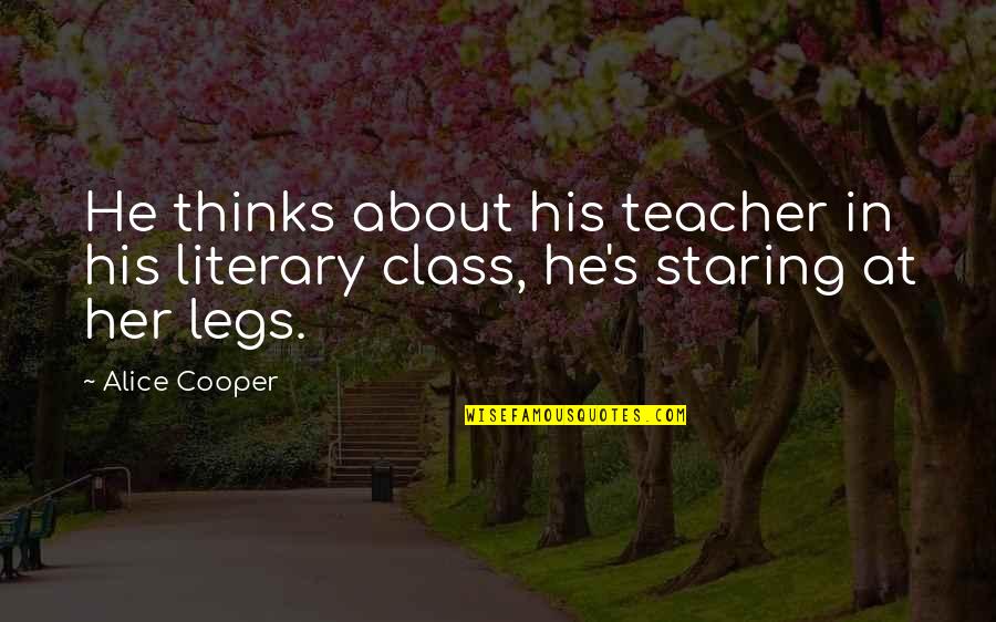 Compare Personal Car Leasing Quotes By Alice Cooper: He thinks about his teacher in his literary