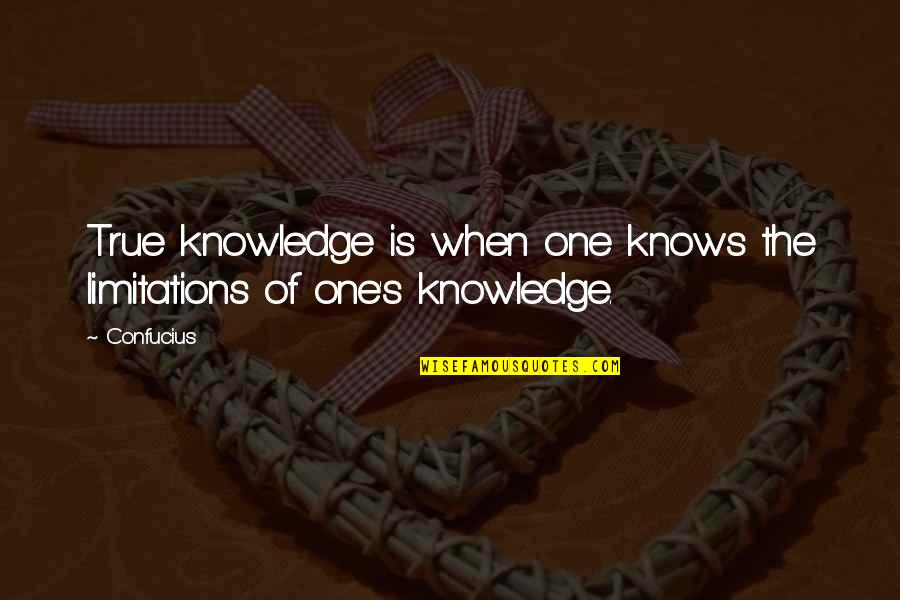 Compartilhar Agenda Quotes By Confucius: True knowledge is when one knows the limitations