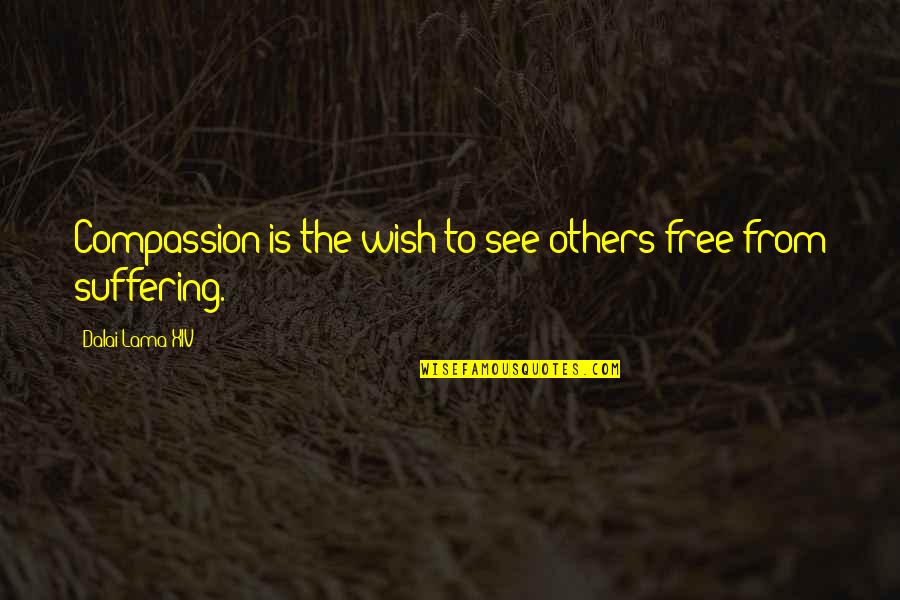 Compassion And Suffering Quotes By Dalai Lama XIV: Compassion is the wish to see others free Compassion And Suffering Quotes By Dalai Lama XIV: Compassion is the wish to see others free
