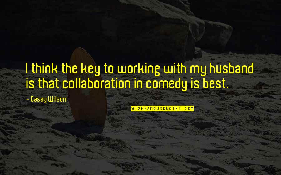 Compassionevole Quotes By Casey Wilson: I think the key to working with my