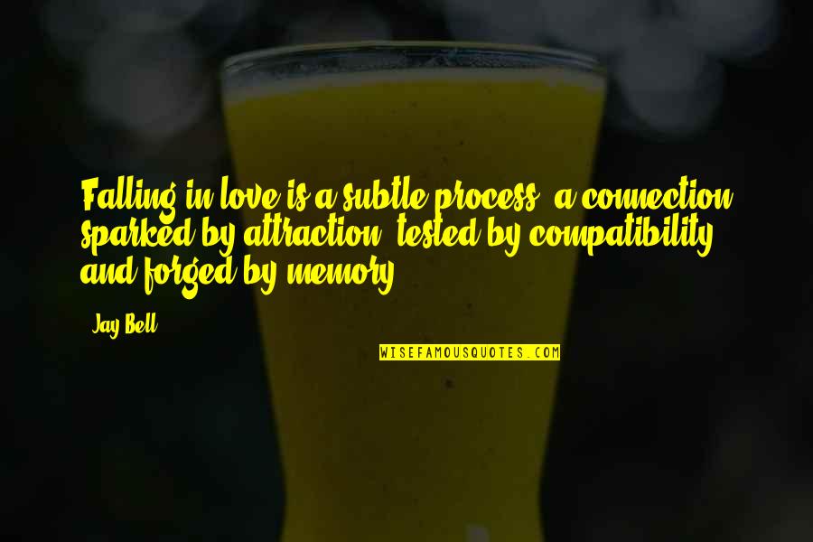 Compatibility Quotes By Jay Bell: Falling in love is a subtle process, a
