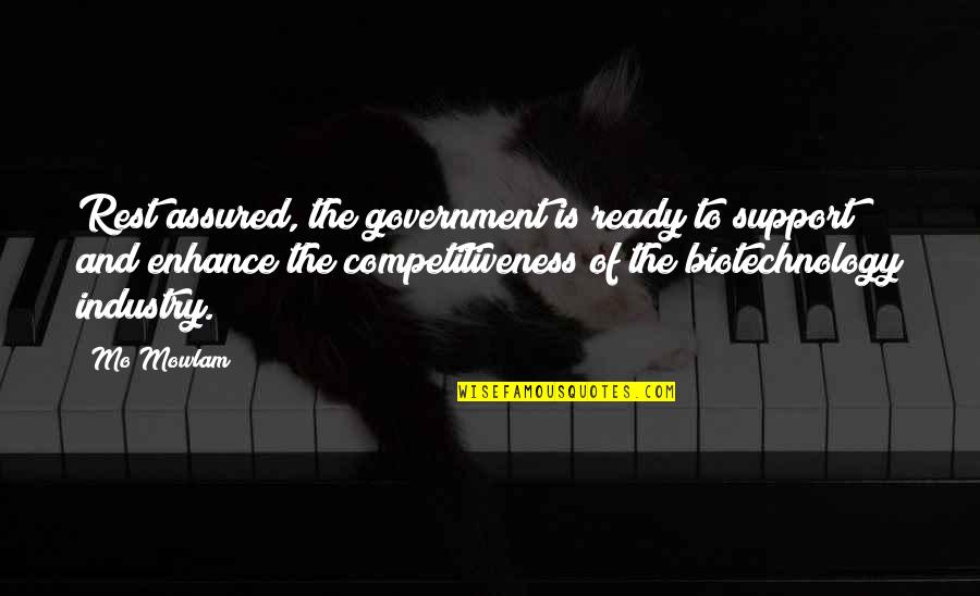 Competitiveness Quotes By Mo Mowlam: Rest assured, the government is ready to support