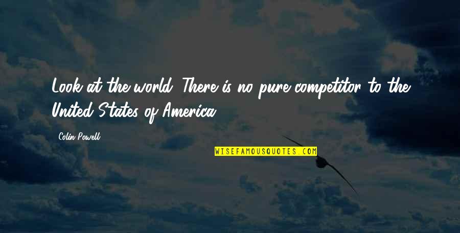 Competitor Quotes By Colin Powell: Look at the world. There is no pure