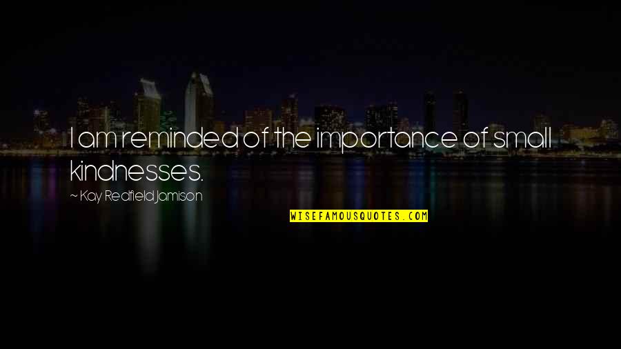 Compiere Financial Quotes By Kay Redfield Jamison: I am reminded of the importance of small Compiere Financial Quotes By Kay Redfield Jamison: I am reminded of the importance of small