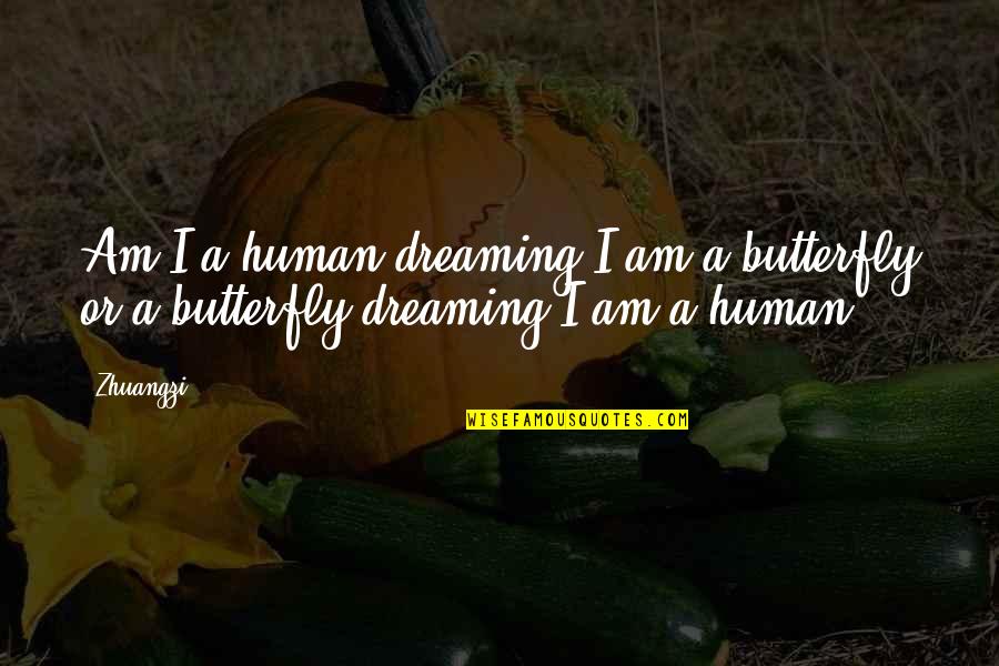 Complain Less Appreciate More Quotes By Zhuangzi: Am I a human dreaming I am a