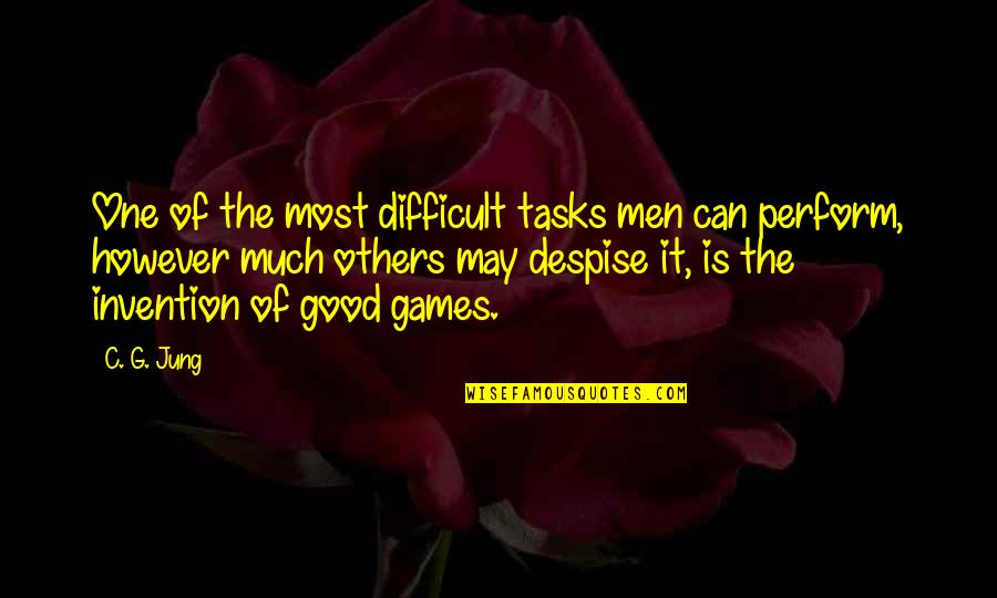 Complected Define Quotes By C. G. Jung: One of the most difficult tasks men can Complected Define Quotes By C. G. Jung: One of the most difficult tasks men can