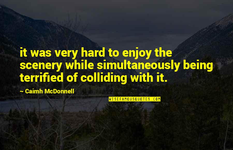 Completeness In Accounting Quotes By Caimh McDonnell: it was very hard to enjoy the scenery Completeness In Accounting Quotes By Caimh McDonnell: it was very hard to enjoy the scenery
