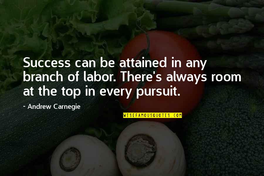 Complex Human Behaviour Quotes By Andrew Carnegie: Success can be attained in any branch of