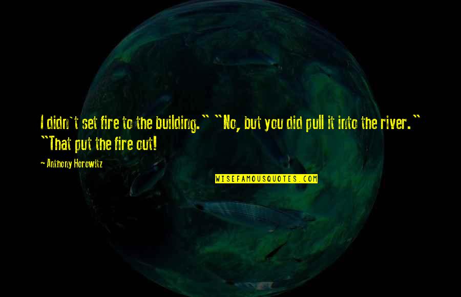 Complexity Quotes Quotes By Anthony Horowitz: I didn't set fire to the building." "No,