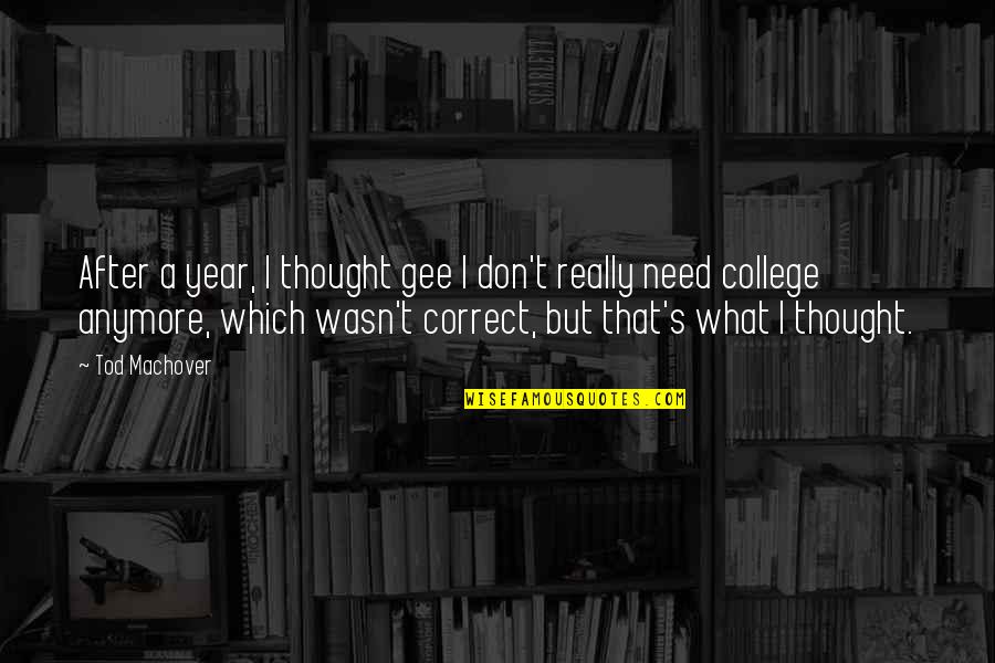 Complotto Per Far Cadere Quotes By Tod Machover: After a year, I thought gee I don't
