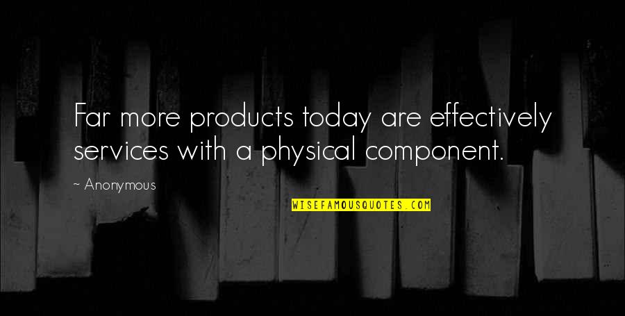 Component Quotes By Anonymous: Far more products today are effectively services with