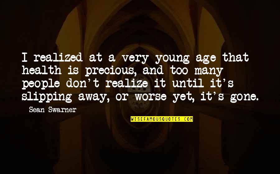 Compromises In Life Quotes By Sean Swarner: I realized at a very young age that Compromises In Life Quotes By Sean Swarner: I realized at a very young age that