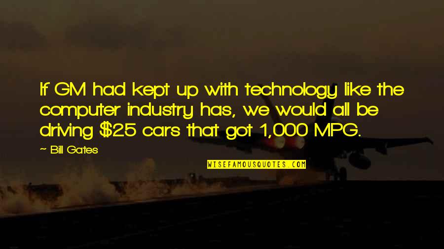 Computer Technology Quotes By Bill Gates: If GM had kept up with technology like Computer Technology Quotes By Bill Gates: If GM had kept up with technology like