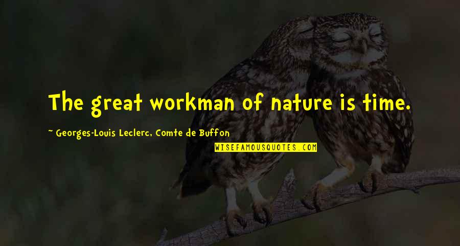 Comte-sponville Quotes By Georges-Louis Leclerc, Comte De Buffon: The great workman of nature is time. Comte-sponville Quotes By Georges-Louis Leclerc, Comte De Buffon: The great workman of nature is time.