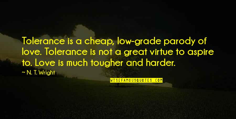 Comunicado Covid Quotes By N. T. Wright: Tolerance is a cheap, low-grade parody of love. Comunicado Covid Quotes By N. T. Wright: Tolerance is a cheap, low-grade parody of love.
