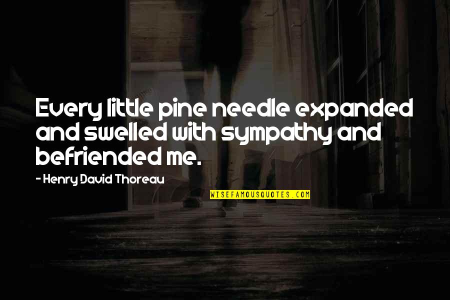 Concealer's Quotes By Henry David Thoreau: Every little pine needle expanded and swelled with