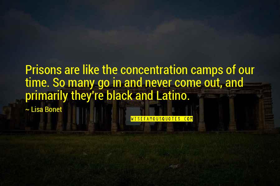 Concentration Camps Quotes By Lisa Bonet: Prisons are like the concentration camps of our