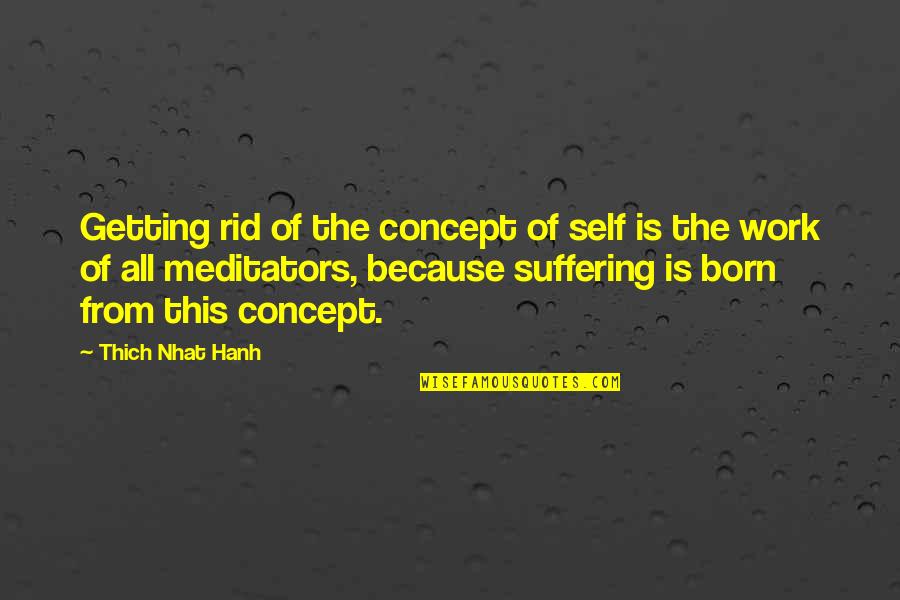 Concept Of Self Quotes By Thich Nhat Hanh: Getting rid of the concept of self is