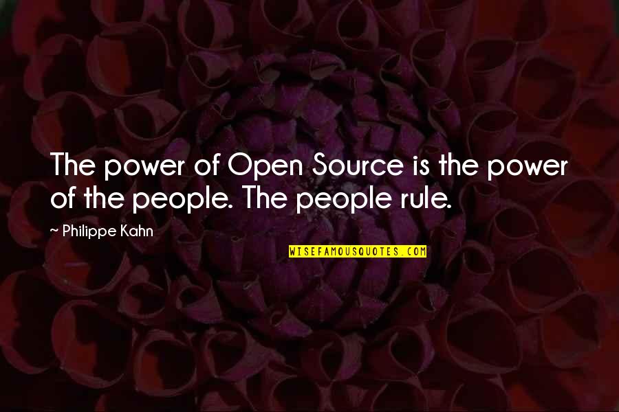 Concern For The Environment Quotes By Philippe Kahn: The power of Open Source is the power