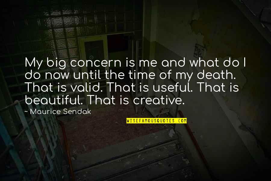 Concern Quotes By Maurice Sendak: My big concern is me and what do