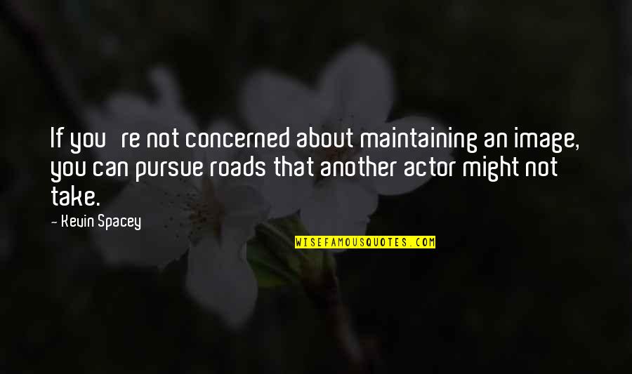 Concerned About You Quotes By Kevin Spacey: If you're not concerned about maintaining an image, Concerned About You Quotes By Kevin Spacey: If you're not concerned about maintaining an image,