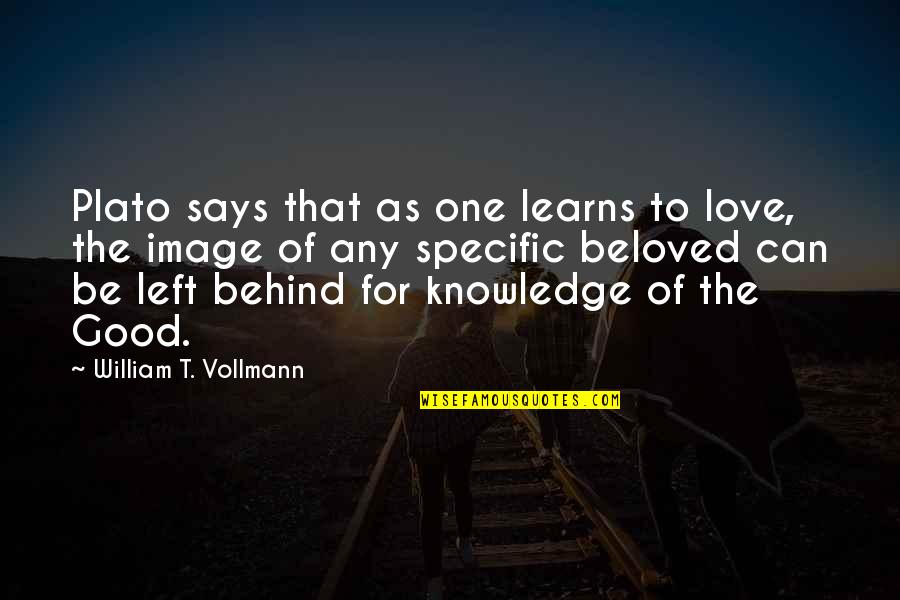 Concombre Fruit Quotes By William T. Vollmann: Plato says that as one learns to love,