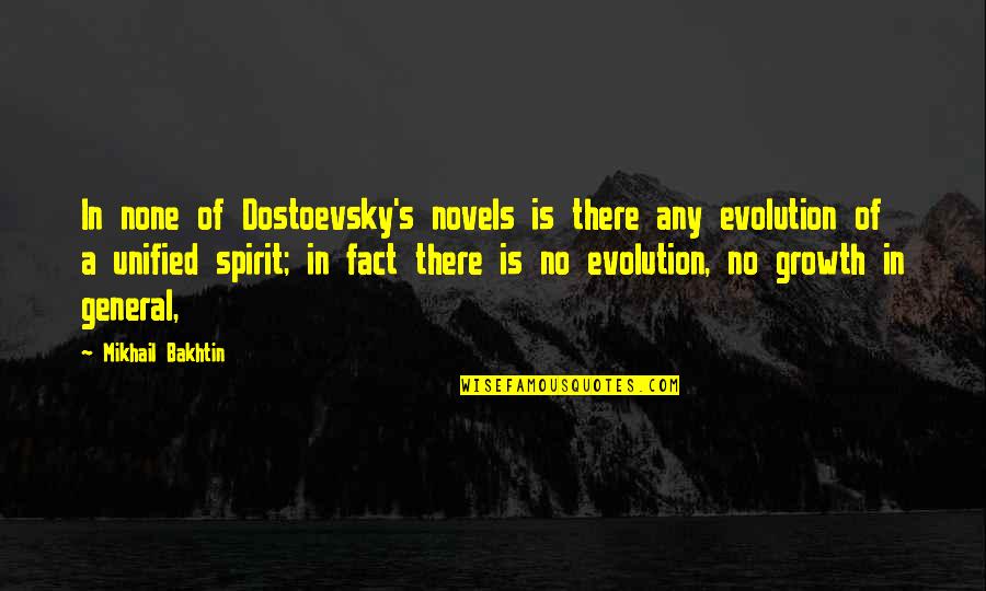 Concomitante Significado Quotes By Mikhail Bakhtin: In none of Dostoevsky's novels is there any