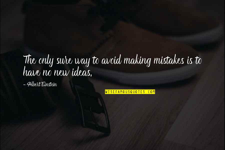 Condanna In Contumacia Quotes By Albert Einstein: The only sure way to avoid making mistakes