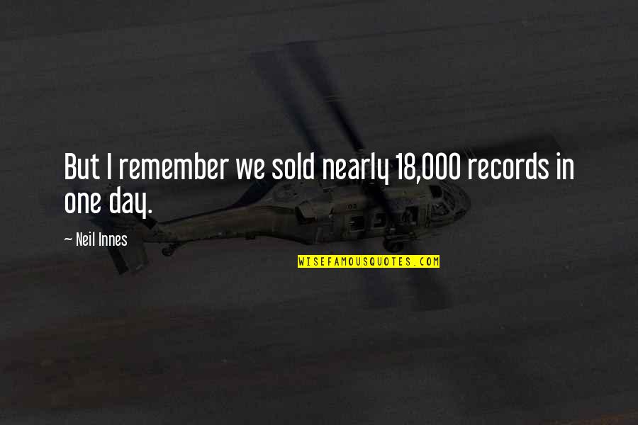 Condanna In Futuro Quotes By Neil Innes: But I remember we sold nearly 18,000 records