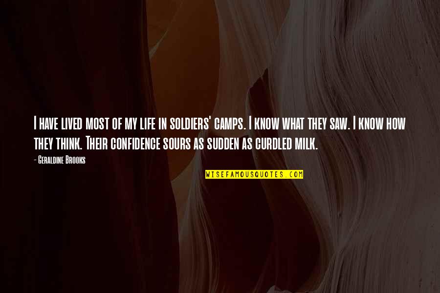 Confidence And Leadership Quotes By Geraldine Brooks: I have lived most of my life in