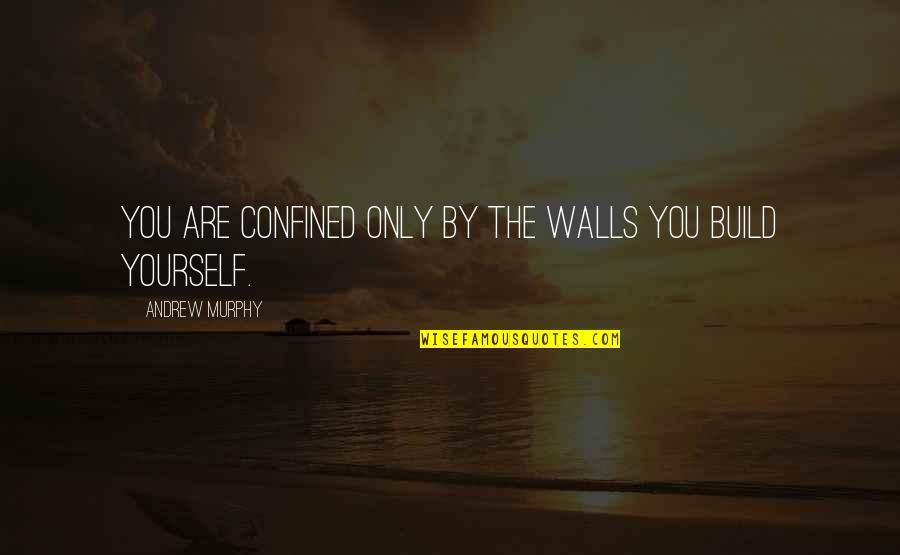 Confined Quotes By Andrew Murphy: You are confined only by the walls you